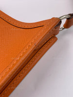 HERMES Orange Epsom Mini Evelyne TPM Crossbody Bag