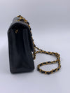 Sold-CHANEL Caviar Medium Diana Black in Gold Hardware