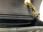 Sold-CHANEL Caviar Medium Diana Black in Gold Hardware