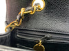 Sold-CHANEL Caviar Medium Diana Black in Gold Hardware