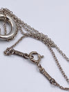 Tiffany 
Co 925 Silver Elsa Peretti Eternal Circle Pendant with Necklace