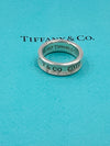 Sold-Tiffany 
Co 925 Silver 1837 Medium Ring Size 7 1/4