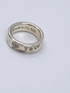 Sold-Tiffany 
Co 925 Silver 1837 Medium Ring Size 7 1/4