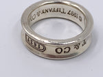 Sold-Tiffany 
Co 925 Silver 1837 Medium Ring Size 7 1/4