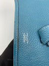 Sold-HERMES Blue Clemence Evelyne I PM Crossbody Bag