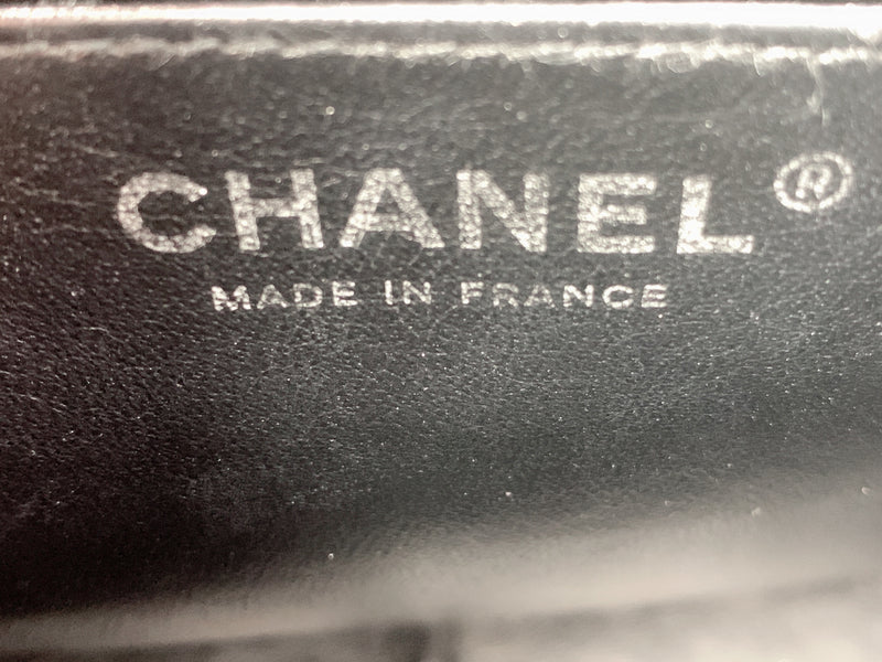 Sold-CHANEL Classic Caviar Jumbo Single Flap Bag Black/Silver hardware