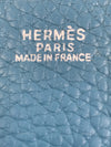 Sold-HERMES Blue Clemence Evelyne I PM Crossbody Bag