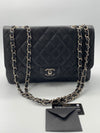 Sold-CHANEL Classic Caviar Jumbo Single Flap Bag Black/Silver hardware