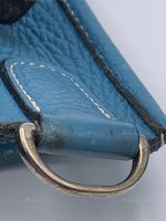 Sold-HERMES Blue Clemence Evelyne I PM Crossbody Bag