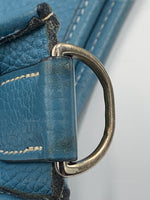 Sold-HERMES Blue Clemence Evelyne I PM Crossbody Bag