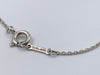 Sold-Tiffany 
Co 925 Silver Paloma Picasso Loving Heart Pendent with Round Diamond Necklace