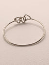 Sold-Tiffany 
Co Silver 925 Open Triple Heart Bangle