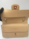 Sold-CHANEL Classic Lambskin Double Chain Double Flap Bag 25 beige/gold