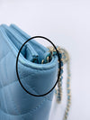 Sold-CHANEL CC Wallet-on-the-chain WOC Lambskin Crossbody Bag - Baby Blue