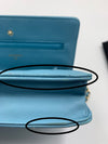 Sold-CHANEL CC Wallet-on-the-chain WOC Lambskin Crossbody Bag - Baby Blue