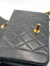 Sold-CHANEL Lambskin Small Diana Single Chain Single Flap Bag Black/gold hardware