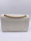 Sold-CHANEL Small Classic Double Flap Bag White (off-white) with Gold Hardware