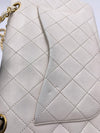 Sold-CHANEL Small Classic Double Flap Bag White (off-white) with Gold Hardware