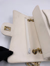 Sold-CHANEL Small Classic Double Flap Bag White (off-white) with Gold Hardware