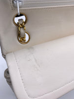 Sold-CHANEL Small Classic Double Flap Bag White (off-white) with Gold Hardware