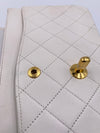 Sold-CHANEL Small Classic Double Flap Bag White (off-white) with Gold Hardware