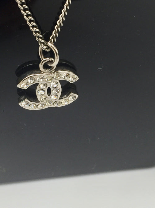 Sold - CHANEL CC Rhinestones Necklace