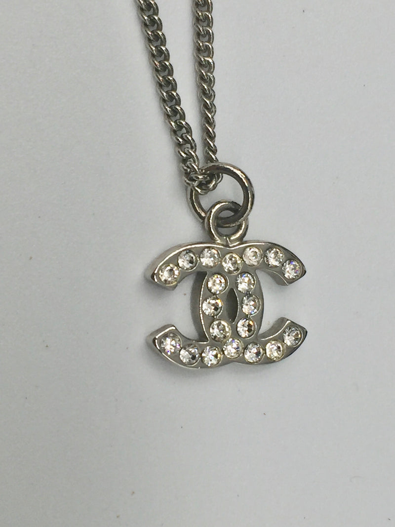 Sold - CHANEL CC Rhinestones Necklace