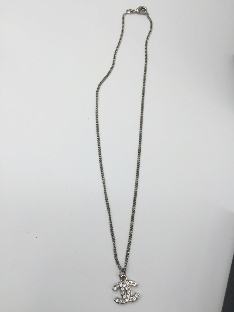 Sold - CHANEL CC Rhinestones Necklace