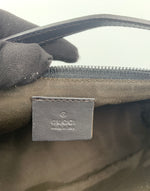 Sold-GUCCI GG Logo Black Small Handbag with Brown Monogram logo