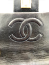 CHANEL Classic Lambskin Chain Mini Square Flap Bag black in Gold Hardware