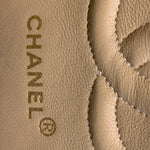 Sold-CHANEL Classic Lambskin Double Chain Double Flap Medium Shoulder Bag- beige/gold