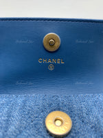 Sold-CHANEL Denim Pearl Crush Mini Waist Shoulder Bag Aged Gold Hardware