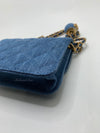 Sold-CHANEL Denim Pearl Crush Mini Waist Shoulder Bag Aged Gold Hardware