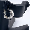 Sold-CHANEL Vintage 925 Silver Clip-on Earrings