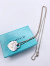 Sold-Tiffany 
Co 925 Silver Return to Tiffany Necklace