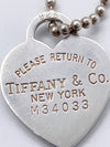 Sold-Tiffany 
Co 925 Silver Return to Tiffany Necklace