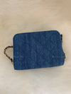 Sold-CHANEL Denim Pearl Crush Mini Waist Shoulder Bag Aged Gold Hardware