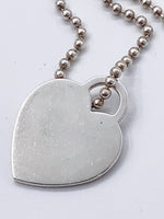 Sold-Tiffany 
Co 925 Silver Return to Tiffany Necklace