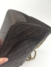 Sold-CHANEL Paris Lambskin Double Chain Double Flap Bag brown/gold