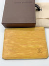 LOUIS VUITTON Epi Pass/Card Case yellow