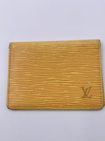 Sold-LOUIS VUITTON Epi Pass/Card Case yellow