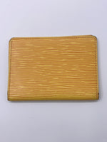 Sold-LOUIS VUITTON Epi Pass/Card Case yellow