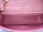 Sold-CHANEL Diana Small Single Chain Single Flap Bag Pink/gold