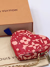 Sold-LOUIS VUITTON Monogram Vernis Heart Shape Coin Purse