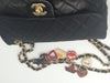 Sold-CHANEL Cruise Charm Double Chain Flap Bag Black