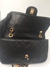 Sold-CHANEL Cruise Charm Double Chain Flap Bag Black