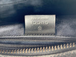 Sold-GUCCI GG Black Denim Logo Shoulder Bag