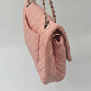 Sold-CHANEL Double Chain Double Flap Bag Pink SHW