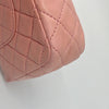 Sold-CHANEL Double Chain Double Flap Bag Pink SHW