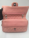 Sold-CHANEL Double Chain Double Flap Bag Pink SHW